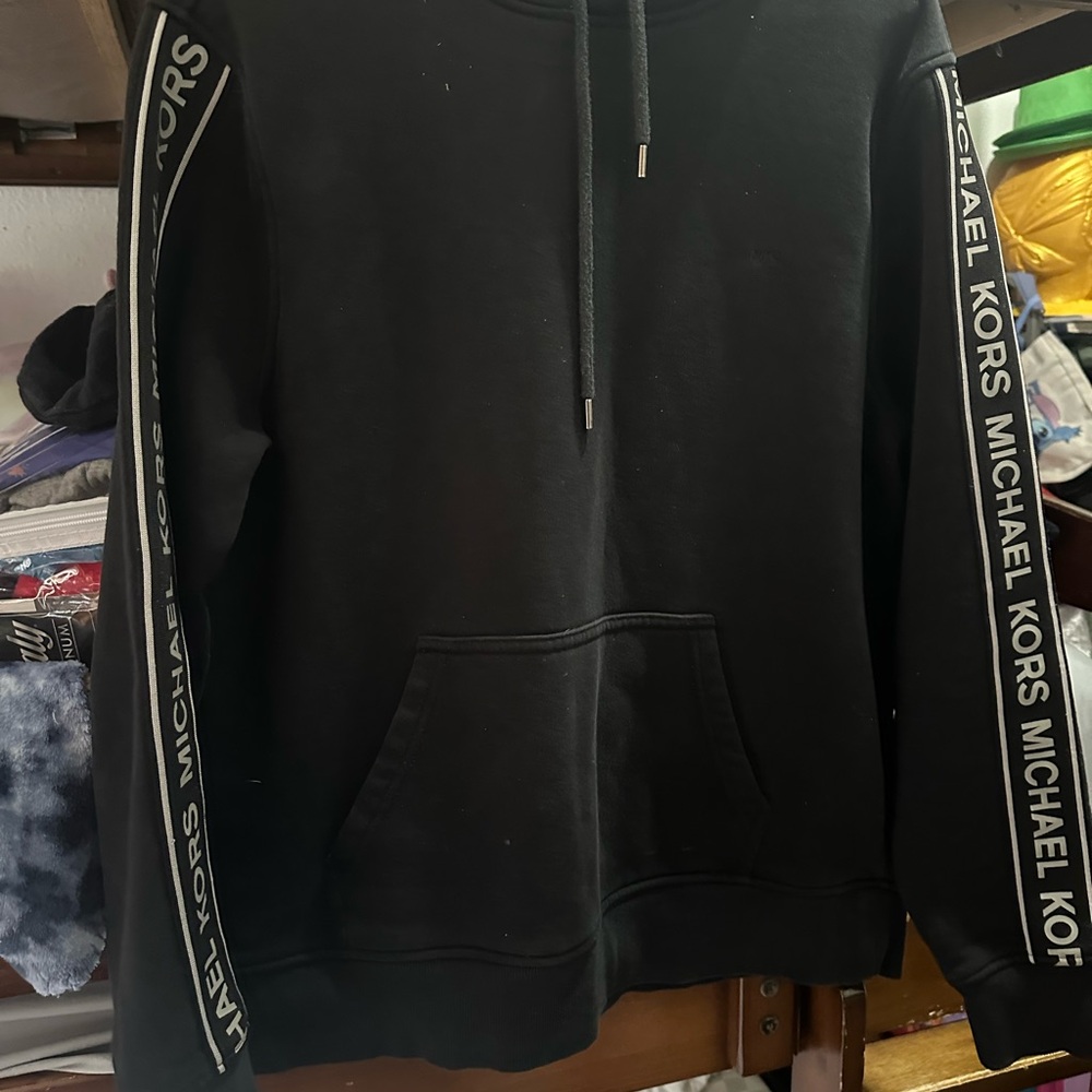 Michael Kors Black Sweatshirt with Logo Sleeves